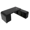 Chicent Modern Black L-shaped Executive Desk with Ample Storage Right Hand (1800mm)