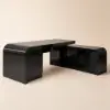 Chicent Modern Black L-shaped Executive Desk with Ample Storage Right Hand (1800mm)