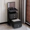 Modern Black Dressing Table with Chair with Mirror Mini Dressing Table with Stool