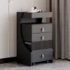 Modern Black Dressing Table with Chair with Mirror Mini Dressing Table with Stool