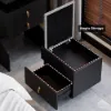 Modern Black Dressing Table with Chair with Mirror Mini Dressing Table with Stool