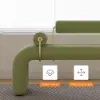 Modern Green Line Tufted Bench Velvet Upholstered Entryway Bench in Gold Finish