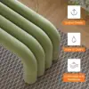 Modern Green Line Tufted Bench Velvet Upholstered Entryway Bench in Gold Finish