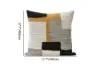 450mm x 450mm Boho Woven Textured Decorative Throw Pillow Cover Velvet Cushion Protector