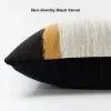 450mm x 450mm Boho Woven Textured Decorative Throw Pillow Cover Velvet Cushion Protector