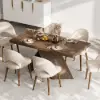 Farmhouse 160 - 200 cm Extendable Rectangular Walnut Dining Table, Seats 4–6