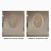 Picture of 800mm Oval LED Abstract Wall Art Modern Woman Face Sculpture Decor Living Room Bedroom