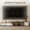 Fero 180 - 280 cm Extendable TV Unit with 3 Drawers – Engineered Wood – Minimalist Rectangle White