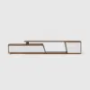 Fero 180 - 280 cm Extendable TV Unit with 3 Drawers – Engineered Wood – Minimalist Rectangle White