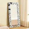 800mm x 1600mm Oversized Glam Rectangle Full Length Floor Mirror Silver Glass Frame