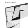 800mm x 1600mm Oversized Glam Rectangle Full Length Floor Mirror Silver Glass Frame