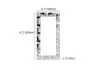 800mm x 1600mm Oversized Glam Rectangle Full Length Floor Mirror Silver Glass Frame