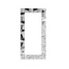 800mm x 1600mm Oversized Glam Rectangle Full Length Floor Mirror Silver Glass Frame