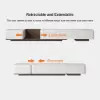 Modern 198 cm - 274 cm Extendable Off-White & Walnut TV Unit with 4 Drawers