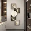 1000mm Large Silent Wall Clock Light Modern Abstract Geometric Decor Art Living Room