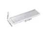 Acrylic Water Ripple Bathtub Tray Clear Bathroom Caddy Shelf with Gold Handles