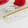 Acrylic Water Ripple Bathtub Tray Clear Bathroom Caddy Shelf with Gold Handles