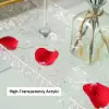 Acrylic Water Ripple Bathtub Tray Clear Bathroom Caddy Shelf with Gold Handles