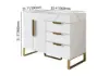 Aro 35-inch Freestanding Single Bathroom Vanity with Sink, Sintered Stone Top – White – AUD-H0860