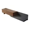 Fero Walnut Extendable TV Stand with 2 Drawers (120 - 200 cm)