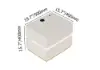 Lumio White 2-Drawer LED Bedside Table with Charging Station