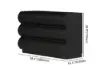 Humply 100 cm Black Leather 6-Drawer Dresser
