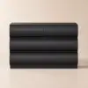 Humply 100 cm Black Leather 6-Drawer Dresser