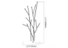 Modern 11-Hook Wall Mounted Coat Rack in Black with Tree Branch Shape