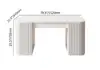 Velign 60" White Standing Computer Desk with 2-Door Storage Cabinet