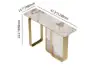 1200mmW Modern Sintered Stone Console Table with Gold Stainless Steel Frame