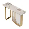 1200mmW Modern Sintered Stone Console Table with Gold Stainless Steel Frame