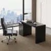 Mular 120 cm Rectangular White Desk with 3 Drawers