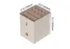 Chanor Modern Champagne Walk in Closet Island 6 Drawers Dresser & Chest Jewellery Storage