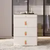 Chanor Modern Champagne Walk in Closet Island 6 Drawers Dresser & Chest Jewellery Storage