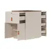 Chanor Modern Champagne Walk in Closet Island 6 Drawers Dresser & Chest Jewellery Storage