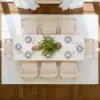 Japandi 140 - 220 cm Extendable Whitewash Dining Table, Seats 4-8