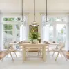 Japandi 140 - 220 cm Extendable Whitewash Dining Table, Seats 4-8