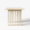Japandi 140 - 220 cm Extendable Whitewash Dining Table, Seats 4-8
