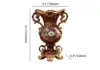 European Artificial Vintage Flower Arrangement Vase Set Golden Resin Vase Fake Flower