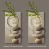 31.5" LED Wall Art Japandi Abstract Geometric Acrylic Stone Shape Decor USB Lighting