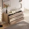 1200 mm W Boho Accent Dresser & Chest 6 Drawer Storage Cabinet