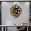 740mm Traditional Peacock Wall Mirror Abstract Resin Decor Art Living Room in Bronze