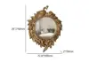 740mm Traditional Peacock Wall Mirror Abstract Resin Decor Art Living Room in Bronze