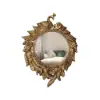 740mm Traditional Peacock Wall Mirror Abstract Resin Decor Art Living Room in Bronze