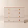 Chanor Retractable Champagne Makeup Vanity Closet Island with Glass Top – AUD-H0893