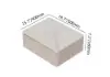 Beige Corduroy Floating Nightstand with Charging Station and Light