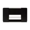Picture of 153 cm Glass Top Black Dresser Walk-in Closet Island with Jewelry Storage