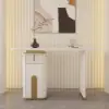 Picture of Artis 48" Modern Sintered Stone Console Table with Storage Entryway Table