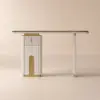 Picture of Artis 48" Modern Sintered Stone Console Table with Storage Entryway Table