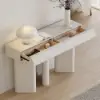 Humply 120 cm Modern Faux Leather Console Table with Storage Entryway Table